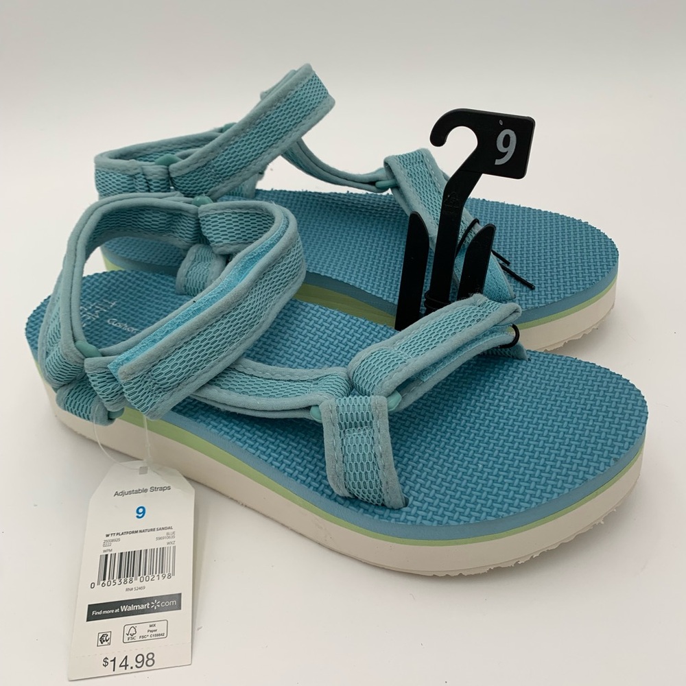 Time And Tru Blue Sandals
